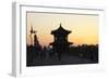 China 10MKm2 Collection - Shadows of the City Walls at sunset - Xi'an City-Philippe Hugonnard-Framed Photographic Print