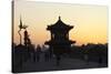 China 10MKm2 Collection - Shadows of the City Walls at sunset - Xi'an City-Philippe Hugonnard-Stretched Canvas