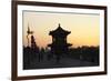 China 10MKm2 Collection - Shadows of the City Walls at sunset - Xi'an City-Philippe Hugonnard-Framed Photographic Print