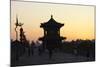 China 10MKm2 Collection - Shadows of the City Walls at sunset - Xi'an City-Philippe Hugonnard-Mounted Photographic Print