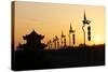 China 10MKm2 Collection - Shadows of the City Walls at sunset - Xi'an City-Philippe Hugonnard-Stretched Canvas