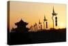 China 10MKm2 Collection - Shadows of the City Walls at sunset - Xi'an City-Philippe Hugonnard-Stretched Canvas