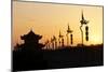 China 10MKm2 Collection - Shadows of the City Walls at sunset - Xi'an City-Philippe Hugonnard-Mounted Photographic Print