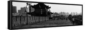 China 10MKm2 Collection - Shadows of the City Walls at sunset - Xi'an City-Philippe Hugonnard-Framed Stretched Canvas