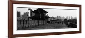 China 10MKm2 Collection - Shadows of the City Walls at sunset - Xi'an City-Philippe Hugonnard-Framed Photographic Print