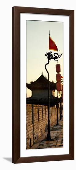 China 10MKm2 Collection - Shadows of the City Walls at sunset - Xi'an City-Philippe Hugonnard-Framed Photographic Print