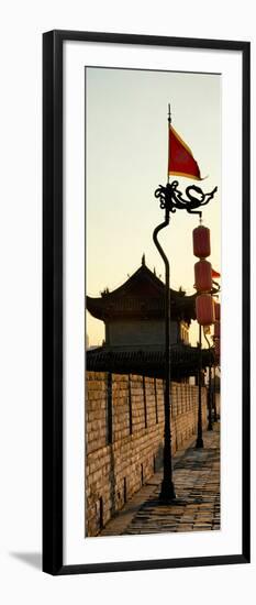 China 10MKm2 Collection - Shadows of the City Walls at sunset - Xi'an City-Philippe Hugonnard-Framed Photographic Print