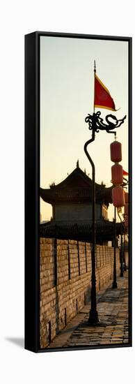 China 10MKm2 Collection - Shadows of the City Walls at sunset - Xi'an City-Philippe Hugonnard-Framed Stretched Canvas