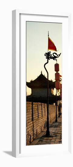 China 10MKm2 Collection - Shadows of the City Walls at sunset - Xi'an City-Philippe Hugonnard-Framed Photographic Print