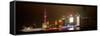 China 10MKm2 Collection - Shanghai Cityscape at night-Philippe Hugonnard-Framed Stretched Canvas