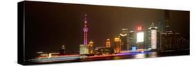 China 10MKm2 Collection - Shanghai Cityscape at night-Philippe Hugonnard-Stretched Canvas