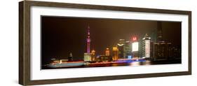 China 10MKm2 Collection - Shanghai Cityscape at night-Philippe Hugonnard-Framed Photographic Print