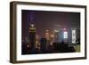 China 10MKm2 Collection - Shanghai Cityscape at night-Philippe Hugonnard-Framed Photographic Print