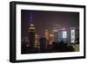 China 10MKm2 Collection - Shanghai Cityscape at night-Philippe Hugonnard-Framed Photographic Print