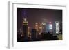 China 10MKm2 Collection - Shanghai Cityscape at night-Philippe Hugonnard-Framed Photographic Print