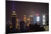 China 10MKm2 Collection - Shanghai Cityscape at night-Philippe Hugonnard-Mounted Photographic Print