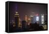 China 10MKm2 Collection - Shanghai Cityscape at night-Philippe Hugonnard-Framed Stretched Canvas