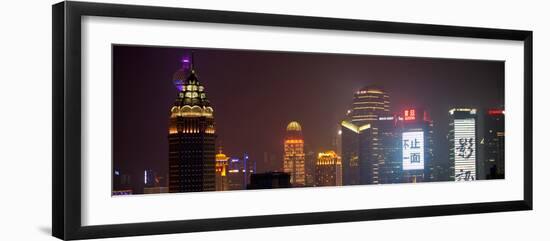 China 10MKm2 Collection - Shanghai Cityscape at night-Philippe Hugonnard-Framed Premium Photographic Print