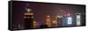 China 10MKm2 Collection - Shanghai Cityscape at night-Philippe Hugonnard-Framed Stretched Canvas