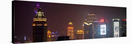 China 10MKm2 Collection - Shanghai Cityscape at night-Philippe Hugonnard-Stretched Canvas