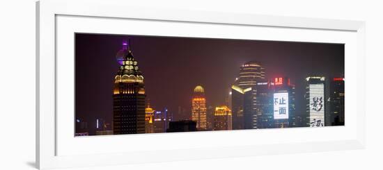 China 10MKm2 Collection - Shanghai Cityscape at night-Philippe Hugonnard-Framed Photographic Print