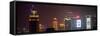 China 10MKm2 Collection - Shanghai Cityscape at night-Philippe Hugonnard-Framed Stretched Canvas