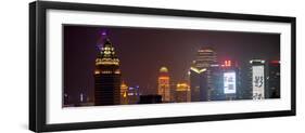 China 10MKm2 Collection - Shanghai Cityscape at night-Philippe Hugonnard-Framed Photographic Print