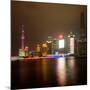 China 10MKm2 Collection - Shanghai Cityscape at night-Philippe Hugonnard-Mounted Photographic Print