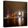 China 10MKm2 Collection - Shanghai Cityscape at night-Philippe Hugonnard-Stretched Canvas