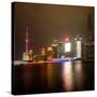 China 10MKm2 Collection - Shanghai Cityscape at night-Philippe Hugonnard-Stretched Canvas