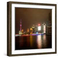 China 10MKm2 Collection - Shanghai Cityscape at night-Philippe Hugonnard-Framed Photographic Print