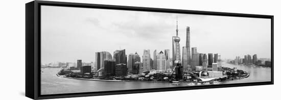 China 10MKm2 Collection - Shanghai Cityscape-Philippe Hugonnard-Framed Stretched Canvas