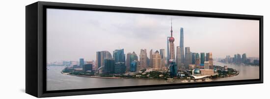 China 10MKm2 Collection - Shanghai Cityscape-Philippe Hugonnard-Framed Stretched Canvas