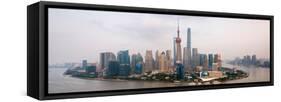 China 10MKm2 Collection - Shanghai Cityscape-Philippe Hugonnard-Framed Stretched Canvas