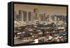 China 10MKm2 Collection - Shanghai Cityscape-Philippe Hugonnard-Framed Stretched Canvas