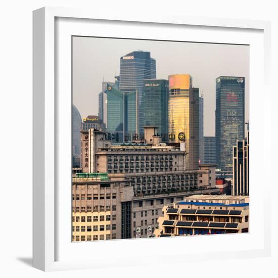 China 10MKm2 Collection - Shanghai Cityscape-Philippe Hugonnard-Framed Photographic Print