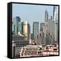 China 10MKm2 Collection - Shanghai Cityscape-Philippe Hugonnard-Framed Stretched Canvas