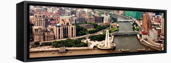 China 10MKm2 Collection - Shanghai Cityscape-Philippe Hugonnard-Framed Stretched Canvas