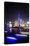 China 10MKm2 Collection - Shanghai Skyline with Oriental Pearl Tower at night-Philippe Hugonnard-Stretched Canvas