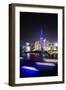 China 10MKm2 Collection - Shanghai Skyline with Oriental Pearl Tower at night-Philippe Hugonnard-Framed Photographic Print