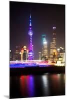 China 10MKm2 Collection - Shanghai Skyline with Oriental Pearl Tower at night-Philippe Hugonnard-Mounted Premium Photographic Print