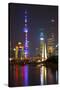 China 10MKm2 Collection - Shanghai Skyline with Oriental Pearl Tower at night-Philippe Hugonnard-Stretched Canvas