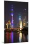 China 10MKm2 Collection - Shanghai Skyline with Oriental Pearl Tower at night-Philippe Hugonnard-Mounted Premium Photographic Print