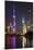 China 10MKm2 Collection - Shanghai Skyline with Oriental Pearl Tower at night-Philippe Hugonnard-Mounted Premium Photographic Print