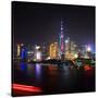 China 10MKm2 Collection - Shanghai Skyline with Oriental Pearl Tower at night-Philippe Hugonnard-Stretched Canvas