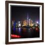 China 10MKm2 Collection - Shanghai Skyline with Oriental Pearl Tower at night-Philippe Hugonnard-Framed Photographic Print