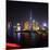 China 10MKm2 Collection - Shanghai Skyline with Oriental Pearl Tower at night-Philippe Hugonnard-Mounted Photographic Print