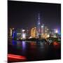 China 10MKm2 Collection - Shanghai Skyline with Oriental Pearl Tower at night-Philippe Hugonnard-Mounted Photographic Print