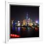 China 10MKm2 Collection - Shanghai Skyline with Oriental Pearl Tower at night-Philippe Hugonnard-Framed Photographic Print