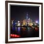 China 10MKm2 Collection - Shanghai Skyline with Oriental Pearl Tower at night-Philippe Hugonnard-Framed Photographic Print